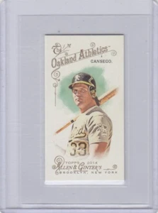 2014 Jose Canseco Topps Allen & Ginter MINI BROOKLYN BACK /25 - #149 Oakland A's - Imagen 1 de 2