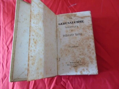 GERUSALEMME LIBERATA TORQUATO TASSO     1860 - Immagine 1 di 4