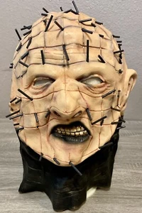 VTG 1993 Cinema Secrets Hellraiser Pinhead Latex Mask. Please Review Pics.  - Picture 1 of 7