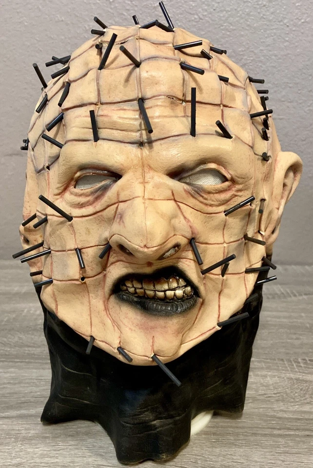 VTG 1993 Cinema Secrets Hellraiser Pinhead Latex Mask. Please Review Pics. ￼ - Image 1 of 4