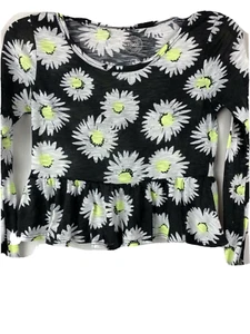 SO Authentic Girls Size 12 American Heritage Pull Over Shirt Yellow Black White - Picture 1 of 6