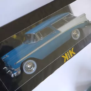 KK Scale 1/18 1956 Chevrolet Bel Air Nomad Blue/White 181292 New 480 - Picture 1 of 16
