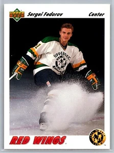 1991-92 Upper Deck All Rookie Team Sergei Federov #40 Detroit Red Wings NM-MT - Picture 1 of 2