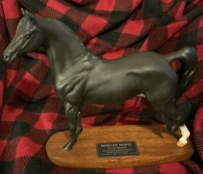 Rare Beswick Morgan Horse ‘Tarryall Maestro’ Matt Black: Connoisseur Model - Image 1 of 4