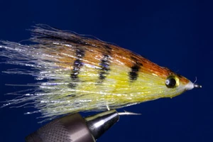 Fliegentom Shad Streamer (eau salée) orange/jaune - Picture 1 of 6