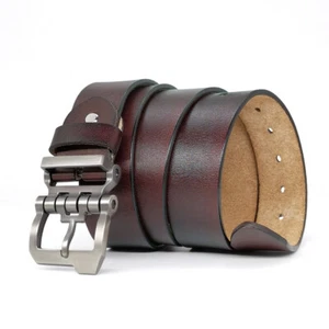 Freizeitgürtel für Jeans Herren Gürtel Echtleder Gürtel 3 Farben Große Größe S-9XL - Bild 1 von 14