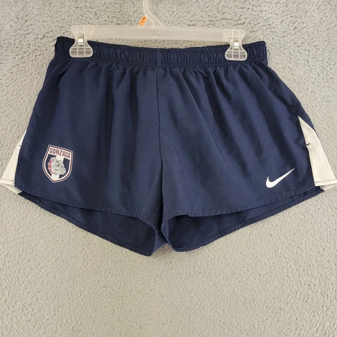 Gonzaga Bulldogs Shorts Womens L Large Blue Nike Soccer Drawstring Athletic Cover
