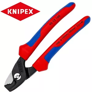 Knipex Cable Cutting Shears 160mm Stepcut Copper Wire Cutter Pliers 95 12 160 - Picture 1 of 3