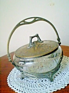 Art Nouveau WMF Centerpiece with Glass Rare antique - Picture 1 of 11