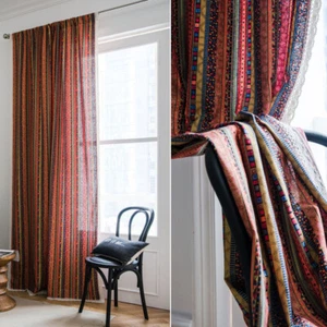 Cortina Boho para cortina de tratamiento de ventana sala de estar dormitorio - Imagen 1 de 21