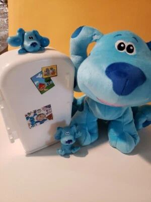 Figura 2.5" Nickelodeon Blues Clues Refrigerator 9" Peluche Azul 9" Foto 1 de 4