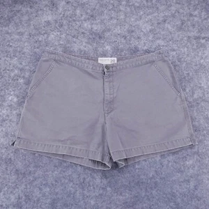 Eddie Bauer Shorts Womens 16 Petite Olive Green Chino Casual Outdoors Hiking - Picture 1 of 12