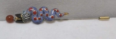 Prendedor de palo JOYERÍA 10 CYNTHIA CHUANG porcelana serpiente antropomórfica Foto 1 de 4