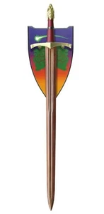 Game of Thrones Oathkeeper Red Damascus Valyrian Steel 983/2500 Neu in OVP - Bild 1 von 5