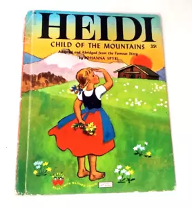 Heidi, A Wonder Book,1950(VINTAGE Children's Hardcover) FREE SHIPPING - Picture 1 of 4