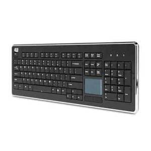 Adesso AKB-440UB - SlimTouch 440 Desktop Touchpad Wired Keyboard - Black - Picture 1 of 5
