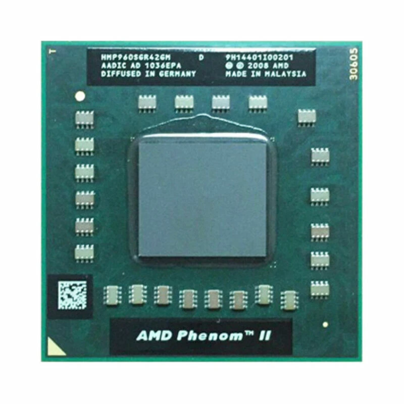 AMD Phenom II P960 CPU Quad-Core 1.8 GHz 2M 1800 MHz Socket S1 Processor - Image 1 of 1