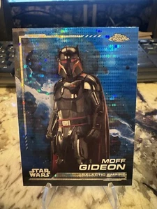 2024 Topps Chrome Star Wars #37 Moff Gideon Blue Pulsar Delight Exclusive - Picture 1 of 2