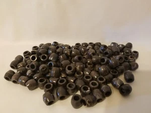 Lot of 150 Chocolate Marble Plastic Small Barrel Macrame Craft Beads 12mm 1/2" - Picture 1 of 1