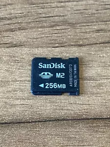 Sandisk 256MB M2 Memory Stick Micro Card - Tested - Picture 1 of 2