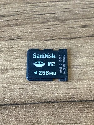 Sandisk 256MB M2 Memory Stick Micro Card - Tested - Image 1 of 2