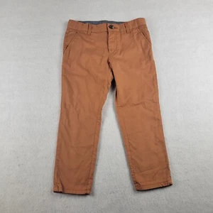 H&M Pants Kids 4T Burnt Orange Adjustable Waist Pockets School New - Picture 1 of 10