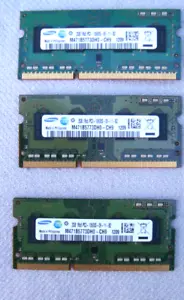 6GB (3x 2GB) DDR3 RAM Samsung 1Rx8 PC3 10600s 09-11-B2 09-10-F2 Laptop MEMORY - Picture 1 of 1
