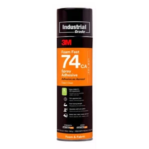 3M Foam Fast 74 Orange Spray Adhesive Upholstery 499ml Instant Bonding - Picture 1 of 1