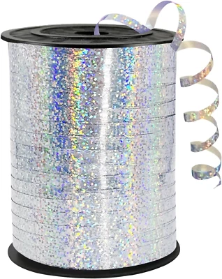 Cinta rizadora negra, 500 yardas rizado negro 1/5" para envolver regalos, globo Foto 1 de 4