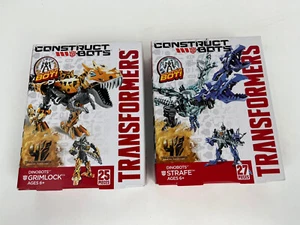 TRANSFORMERS Construct Bots: Dinobots Grimlock and Strafe New Factory Sealed Box - Picture 1 of 4