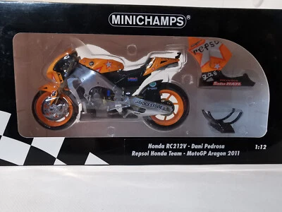 Minichamps Honda RC212V, Dani Pedrosa, MotoGP Aragon 2011, 1:12 OVP - Bild 1 von 4