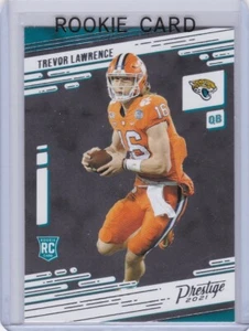 TARJETA DE NOVATO TREVOR LAWRENCE 2021 Prestige Football JACKSONVILLE JAGUARS RC - Imagen 1 de 2