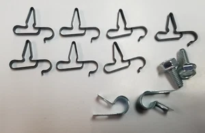 fits 67 68 69 70 71 72 A-Body Dart Duster Valiant Fuel Line Clip Set 3/8 NEW - Picture 1 of 1