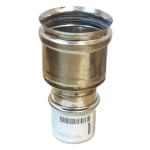 REDUCCIÓN CÓNICA ACERO INOXIDABLE Ø 60 MACHO 80 HEMBRA ESCAPE HUMOS - Imagen 1 de 2