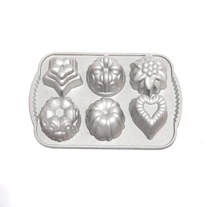 Charms Gussform, 6 verschiedene Formen, Charmante Kombination, Diy Kuchenform, Pfanne6057 - Bild 1 von 6