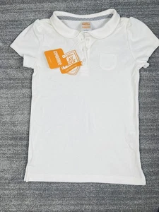 NEW Gymboree Girls Uniform Shirt Top White Play Proof Polo Size 7 - Picture 1 of 5