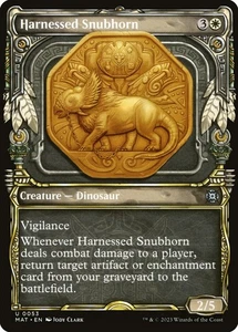 Harnessed Snubhorn (053) Showcase March of the Machine: The Aftermath MAT MTG - Picture 1 of 1