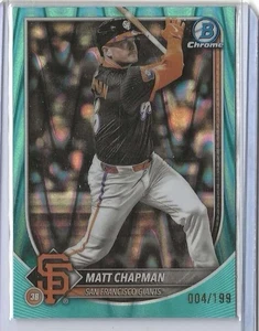 Bowman Chrome 2025 - Matt Chapman #49 Aqua Raywave refractor/199 - Imagen 1 de 1