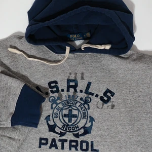 Polo Ralph Lauren Mens Medium US-RL Rescue Patrol Patchwork Cotton-Blend Hoodie - Picture 1 of 14