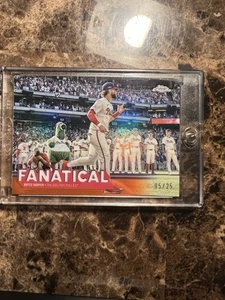 Bryce Harper Topps Cromo Naranja Fanático 25/05 - Imagen 1 de 3