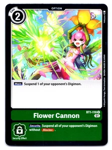 Flower Cannon BT1-110 Digimon FOIL Card - Picture 1 of 1