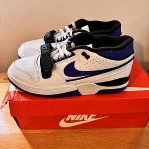 Nike AAF88 weiß/game royal-schwarz brandneu mit Karton UK Größe 8,5 - Bild 1 von 14