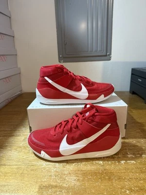 Mens Size 9.5-Nike KD 13 TB University Red White Durant Sneakers CW4115-603 - Image 1 of 4