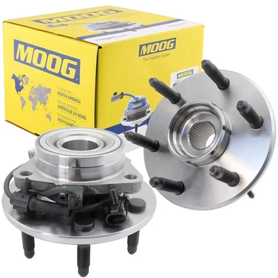 MOOG Front Wheel Bearing & Hub Set for Chevy Suburban GMC Yukon XL 1500 6Lug 4WD Foto 1 de 4