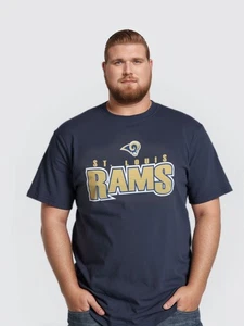 NFL T-Shirt Rams St. Louis 2XL Navy Football Sportswear Fan Shirt Casual Apparel - Bild 1 von 4
