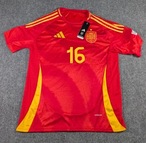 Selección de Fútbol de España Rodrigo Adidas Kit Camiseta Hombre Mediana Casa 2024 Nuevo con Etiquetas - Imagen 1 de 10