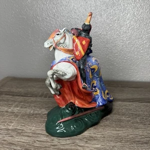 Statua statuina vintage Royal Doulton 1948 The Broken Lance HN 2041 9 pollici limitata - Foto 1 di 9