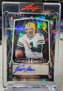 2025 Leaf Metal Sports Heroes - Brett Favre #BA-BF1 Silver Crystals /35 (AU) - Picture 1 of 2