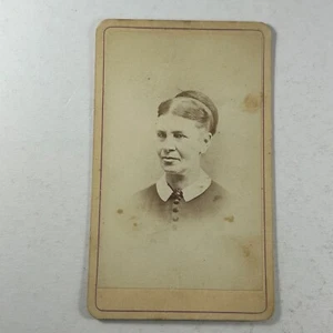 CDV Older Woman Portrait Lake & Holcomb Photographers Garrettsville Ohio - Picture 1 of 6