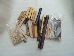 Antique Shagreen Japanese Sword Handle Parts etc - Picture 1 of 14